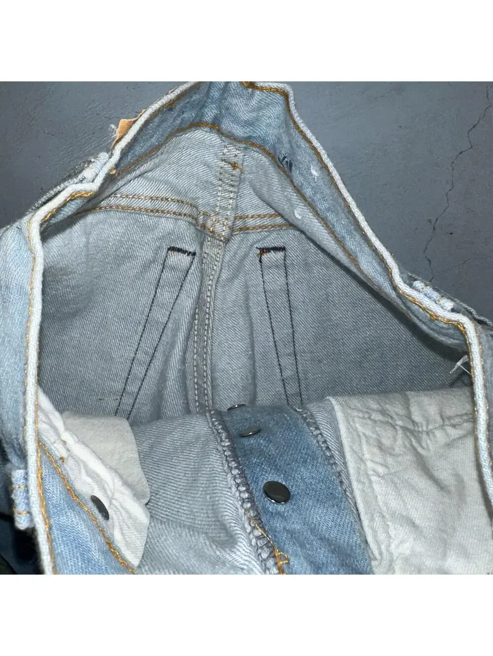 Levis 701 Vintage 90s USA XX Straight Leg Jeans Blue Light Wash 501 Rare 25x32